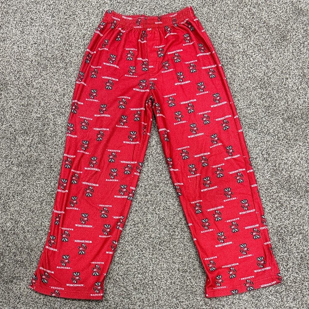 Kids Fleece Wisconsin Badgers Pajama Bottoms